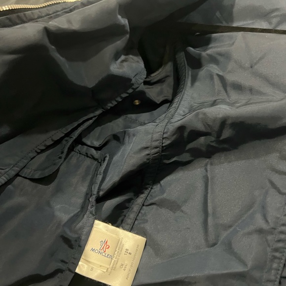 Kids boys' blue Moncler puffer jacket with long sleeves, - Picture 5 of 10